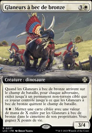 Glaneurs à bec de bronze