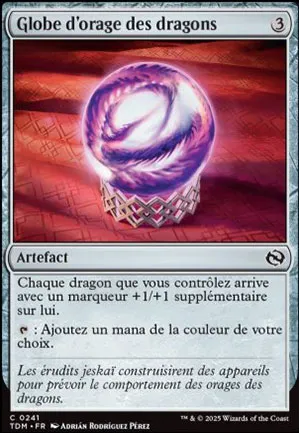 Globe d'orage des dragons