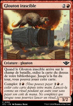 Glouton irascible