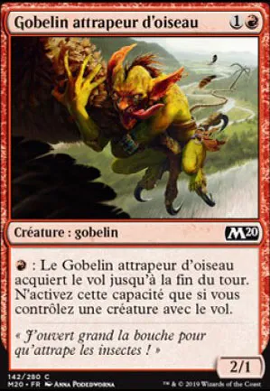 Gobelin attrapeur d'oiseau