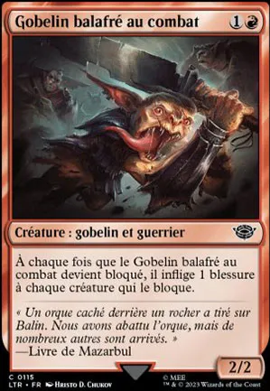 Gobelin balafré au combat