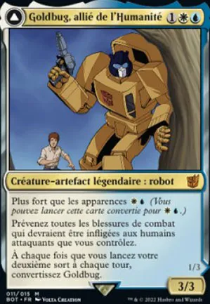 Goldbug, allié de l'Humanité // Goldbug, éclaireur bagarreur