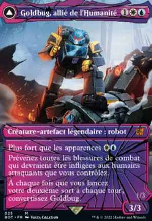 Goldbug, allié de l'Humanité // Goldbug, éclaireur bagarreur