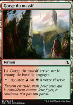 Gorge du massif