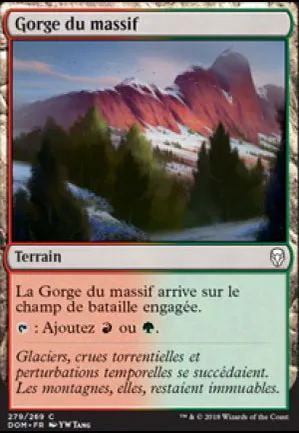 Gorge du massif