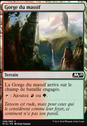 Gorge du massif