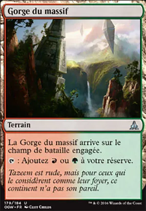Gorge du massif