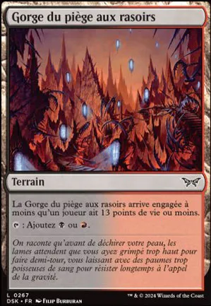 Gorge du piège aux rasoirs