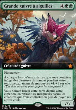 Grande guivre à aiguilles
