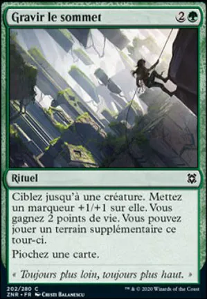 Gravir le sommet