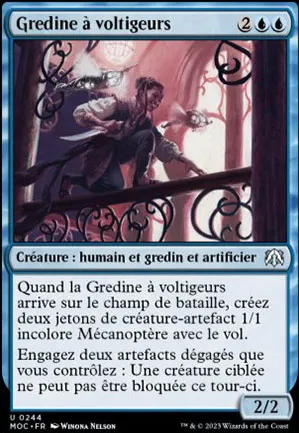 Gredine à voltigeurs