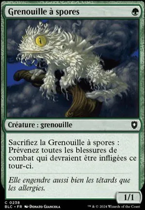 Grenouille à spores