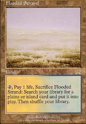 Grève inondée