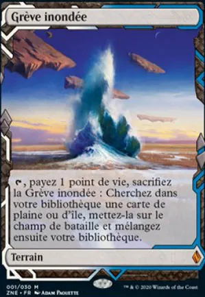 Grève inondée