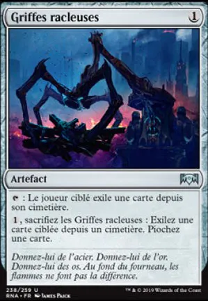 Griffes racleuses