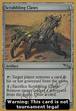 Griffes racleuses