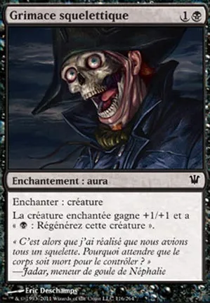 Grimace squelettique