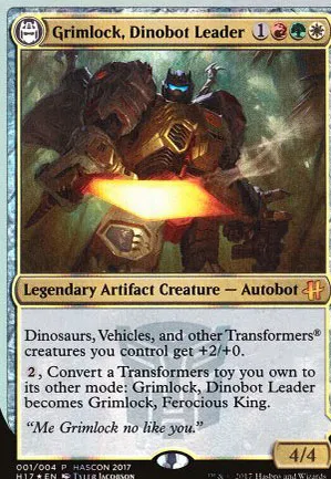 Grimlock, Dinobot Leader // Grimlock, Ferocious King