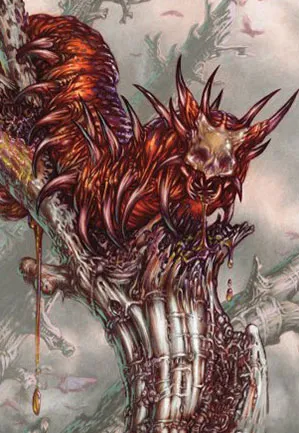 Grist, larve vorace - Illustration
