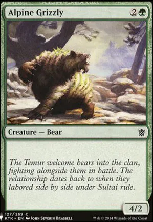 Grizzly alpin