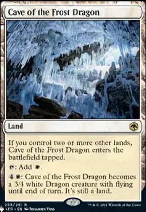 Grotte du dragon de givre