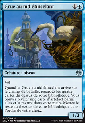 Grue au nid étincelant