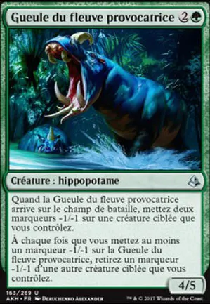 Gueule du fleuve provocatrice