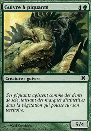 Guivre à piquants