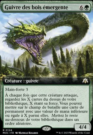 Guivre des bois émergente