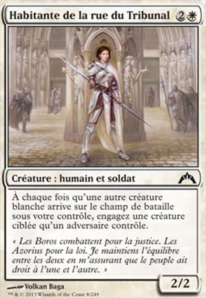 Habitante de la rue du Tribunal