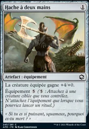 Hache à deux mains