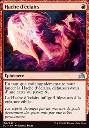 Hache d'éclairs