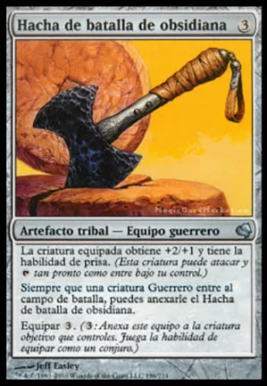 Hache de bataille d'obsidienne