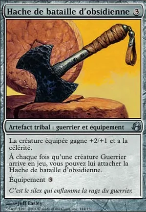 Hache de bataille d'obsidienne
