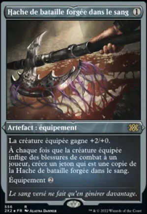 Hache de bataille forgée dans le sang