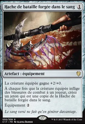 Hache de bataille forgée dans le sang