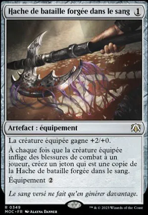 Hache de bataille forgée dans le sang