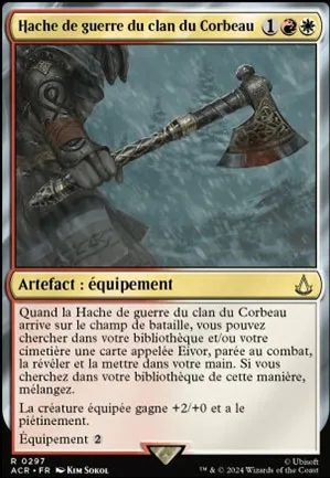 Hache de guerre du clan du Corbeau