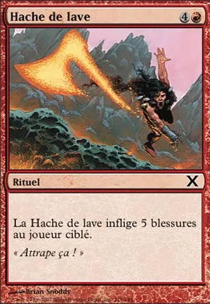 Hache de lave