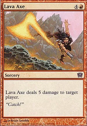 Hache de lave