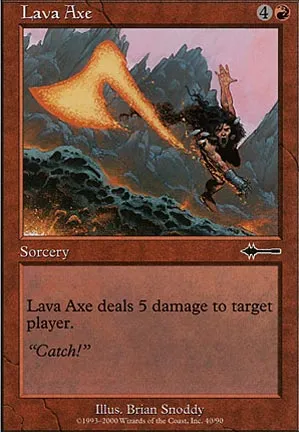 Hache de lave