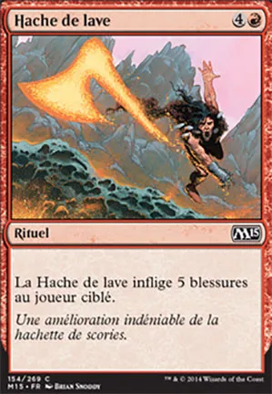 Hache de lave