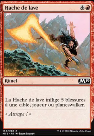 Hache de lave