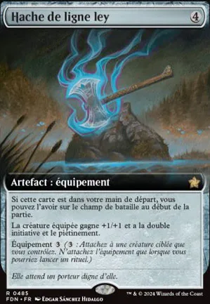 Hache de ligne ley