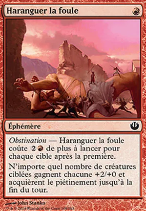 Haranguer la foule