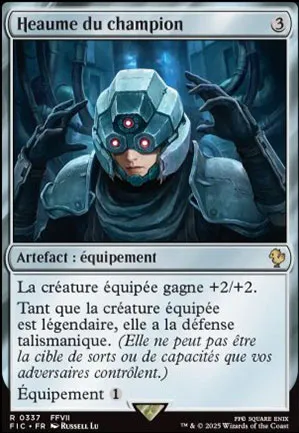 Heaume du champion