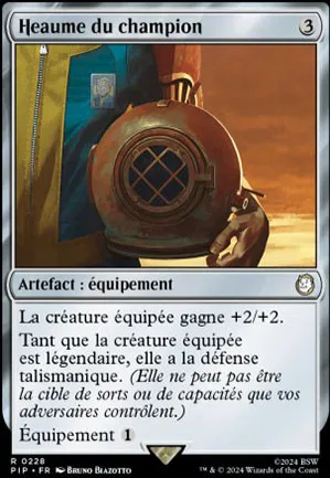 Heaume du champion