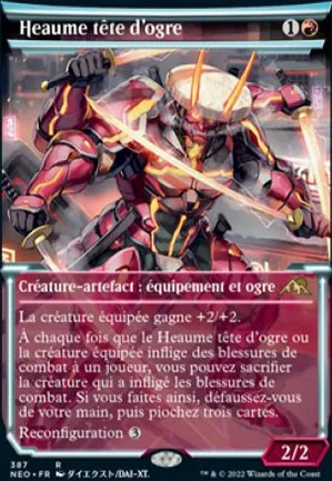Heaume tête d'ogre