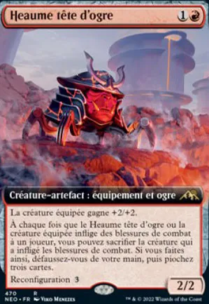 Heaume tête d'ogre