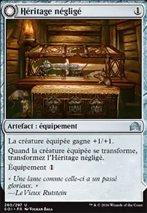 Héritage négligé // Lame de Cendregueule